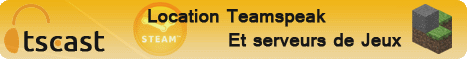 -TSCAST- Location de serveur teamspeak Ã  partir de 0.16â?¬ le slot. Panel nouvelle gÃ©nÃ©ration.